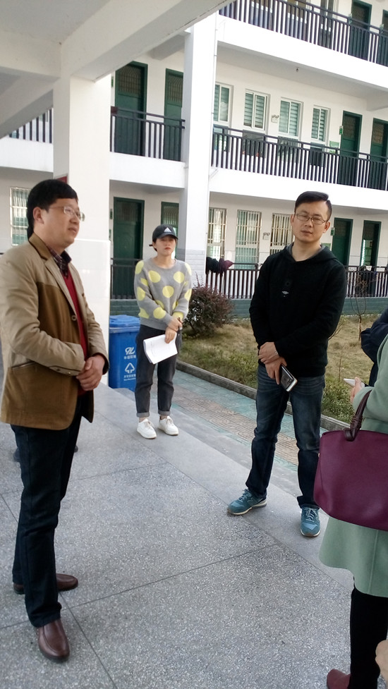 在丁香中心学校督查文明校园创建工作